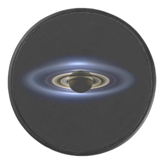 Saturn Eclipsed the Sun from Cassini Orbiter   Eishockey Puck (Vorderseite)