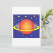 Saturn-Einladungen Einladung (Stehend Vorderseite)