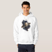 Saturn Golden Rings Celestial Pullover Hoodie | Vi (Vorne ganz)