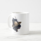 Saturn Goldene Ringe Himmelsplanet Tasse (Vorderseite Links)
