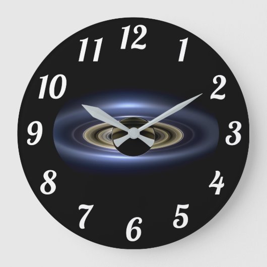 Saturn Große Wanduhr (Vorderseite)
