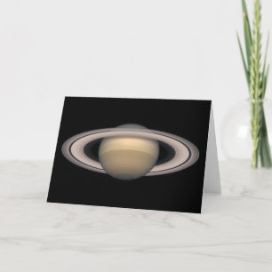 Saturn Grußkarte - Astronomie und Wissenschaftsges Karte