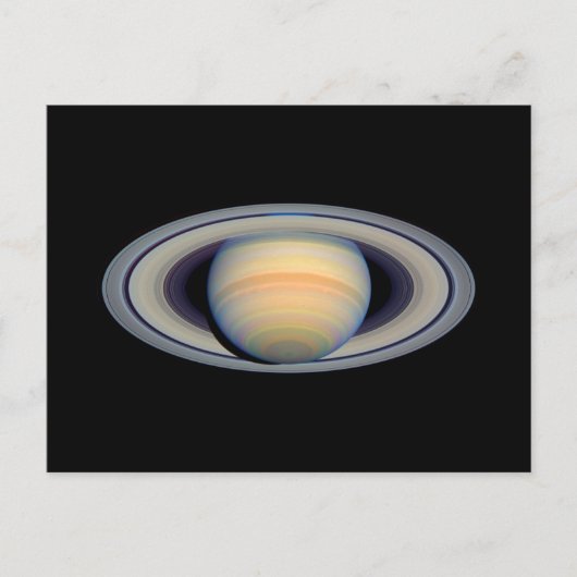 Saturn (Hubble-Teleskop) Postkarte (Vorderseite)