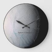 Saturn II Enceladus Große Wanduhr (Vorderseite)