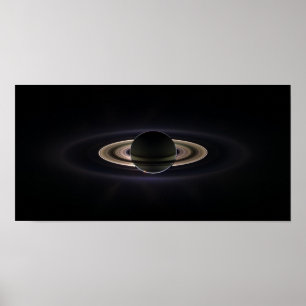 Saturn im Licht Poster