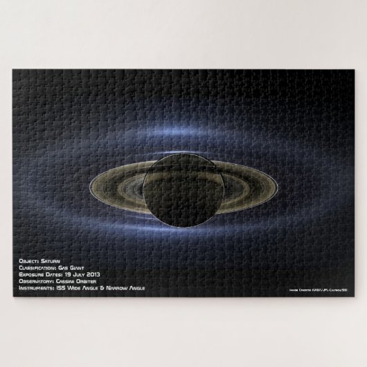 Saturn im Shadow Jigsaw Puzzle (Horizontal)