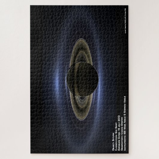 Saturn im Shadow Jigsaw Puzzle (Vertikal)