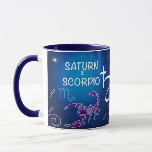 Saturn in der Skorpions-Tasse Tasse (Links)
