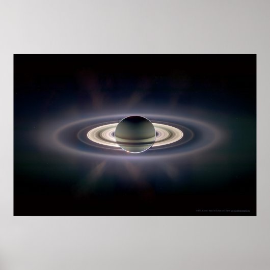 Saturn in Eclipse 18x12 (9x5) Poster (Vorne)