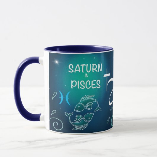 Saturn in Fisch-Tasse Tasse (Links)
