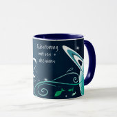 Saturn in Fisch-Tasse Tasse (VorderseiteRechts)