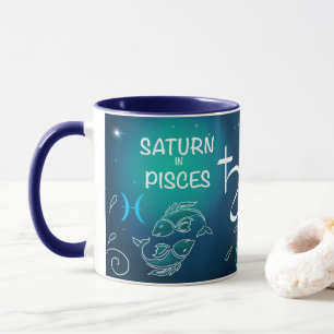 Saturn in Fisch-Tasse Tasse