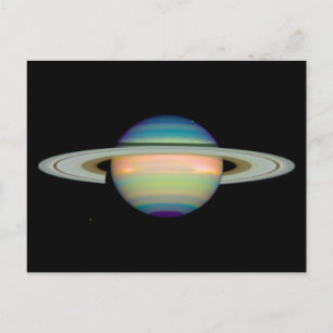 Saturn Infrarot-Image-Postkarten Postkarte