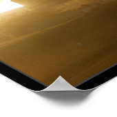 Saturn IV Raketenstart Poster (Ecke)