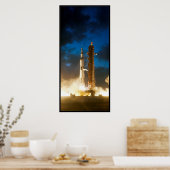 Saturn IV Raketenstart Poster (Küche)