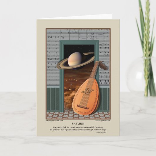 Saturn-Karte Karte (Vorderseite)