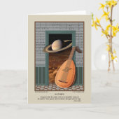 Saturn-Karte Karte (Gelbe Blume)