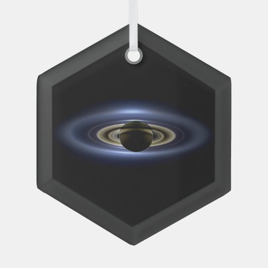 Saturn löste die Sonne aus Cassini    OrbiterCer Ornament Aus Glas (Vorderseite)