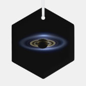 Saturn löste die Sonne aus Cassini    OrbiterCer Ornament Aus Glas (Rückseite)
