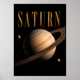 Saturn Luxury Space Editorial Graphic Poster
