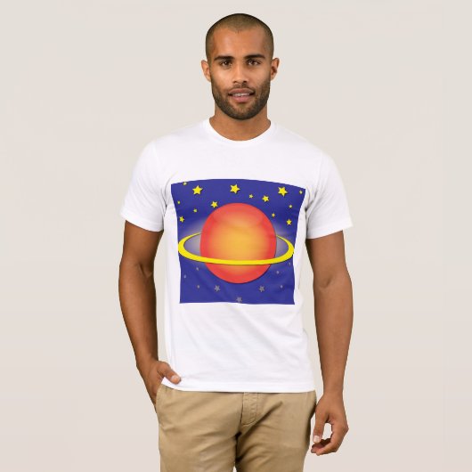 Saturn Mens T - Shirt (Vorne ganz)
