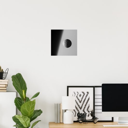 Saturn Mimas Poster (Heimbüro)