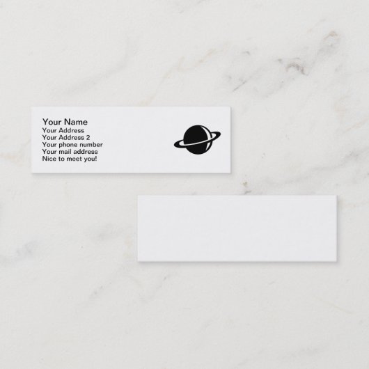 Saturn Mini Visitenkarte (Vorne/Hinten)