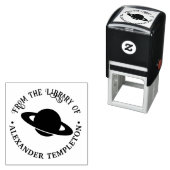 Saturn mit Rings #2 Bibliotheksname Permastempel (Beispiel)