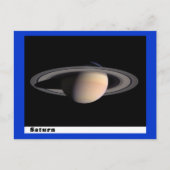 Saturn mit Rings Postkarte (Vorderseite)