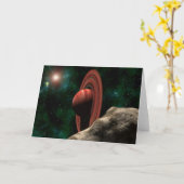 Saturn mögen Planeten Karte (Gelbe Blume)