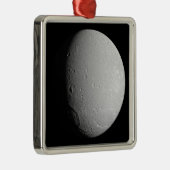 Saturn Mond Dione 2 Ornament Aus Metall (Rechts)
