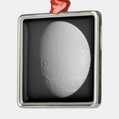 Saturn Mond Dione 2 Ornament Aus Metall (Links)