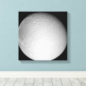 Saturn Mond Dione Leinwanddruck (Insitu (Holzboden))