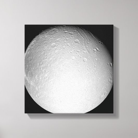 Saturn Mond Dione Leinwanddruck (Vorderseite)