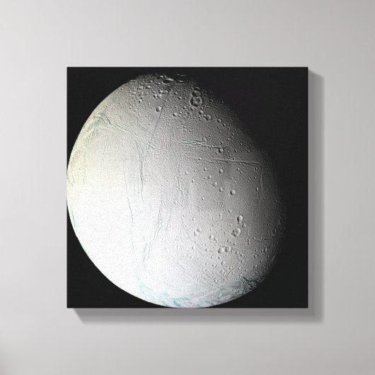 Saturn-Mond-Enceladus 2 Leinwanddruck (Vorderseite)