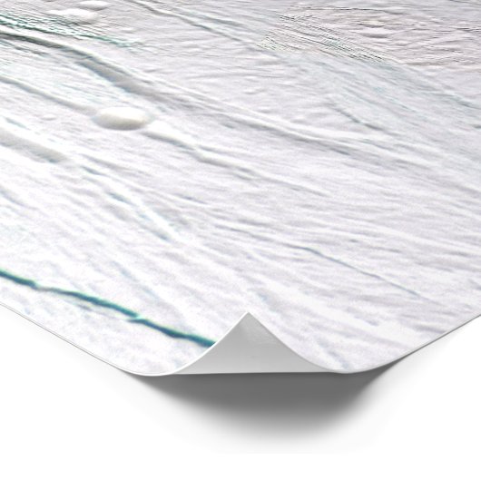 Saturn-Mond-Enceladus 2 Poster (Ecke)
