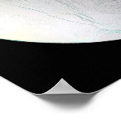 Saturn-Mond-Enceladus 2 Poster (Ecke)