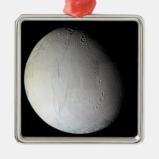 Saturn-Mond-Enceladus 3 Ornament Aus Metall (Vorne)