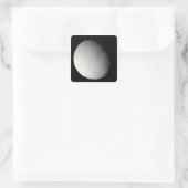 Saturn-Mond-Enceladus 3 Quadratischer Aufkleber (Tasche)