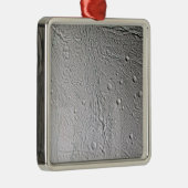 Saturn-Mond-Enceladus 4 Silbernes Ornament (Rechts)