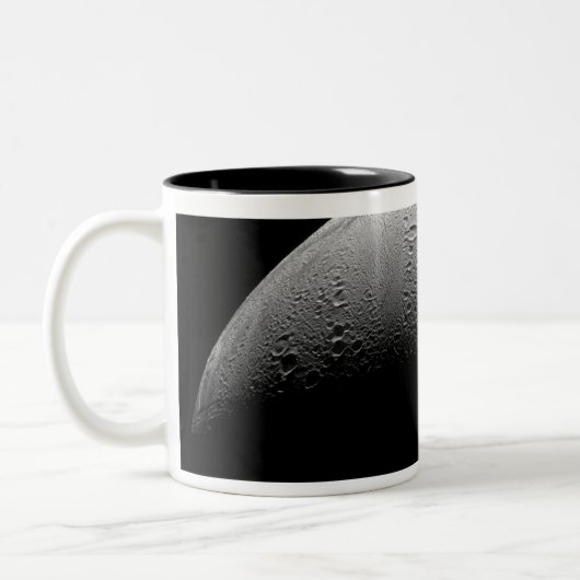 Saturn-Mond-Enceladus 5 Zweifarbige Tasse (Links)