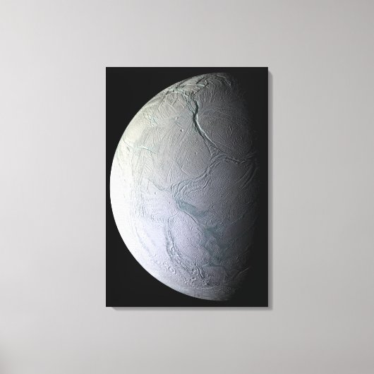 Saturn Mond Enceladus Leinwanddruck (Vorderseite)