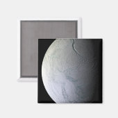 Saturn Mond Enceladus Magnet (Vorderseite/Rückseite)