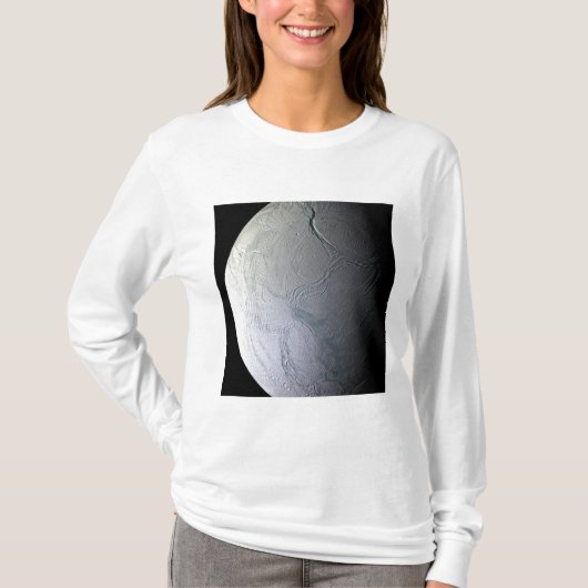 Saturn Mond Enceladus T-Shirt (Vorderseite)