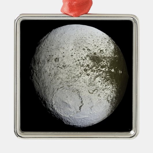 Saturn-Mond-Iapetus 2 Ornament Aus Metall (Vorne)