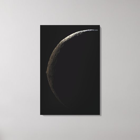 Saturn Mond Iapetus Leinwanddruck (Vorderseite)