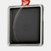 Saturn Mond Iapetus Ornament Aus Metall (Links)