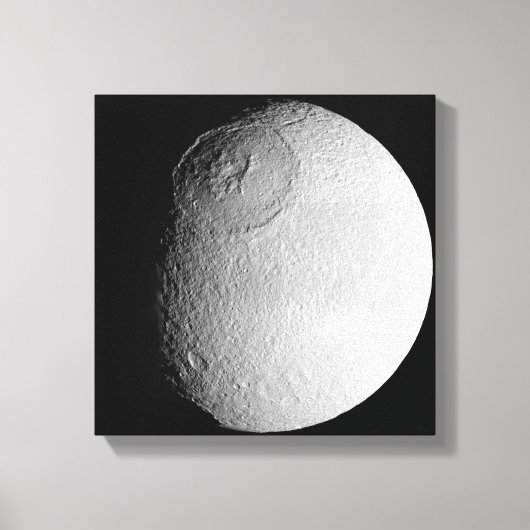 Saturn-Mond-Tethys 2 Leinwanddruck (Vorderseite)