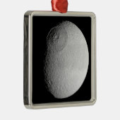 Saturn-Mond-Tethys 2 Ornament Aus Metall (Rechts)