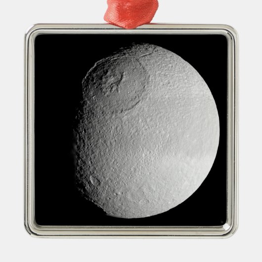 Saturn-Mond-Tethys 2 Ornament Aus Metall (Vorne)